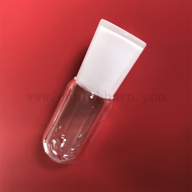 Теплостойкость прозрачная индивидуальная пробирка из кварцевого кремничного стекла с круглым дном и замороженным ртом