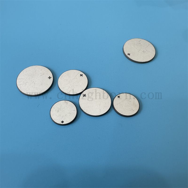 Пьезоэлектрическая керамическая ультразвуковая красота пластина двусторонняя керамическая диск с электродом