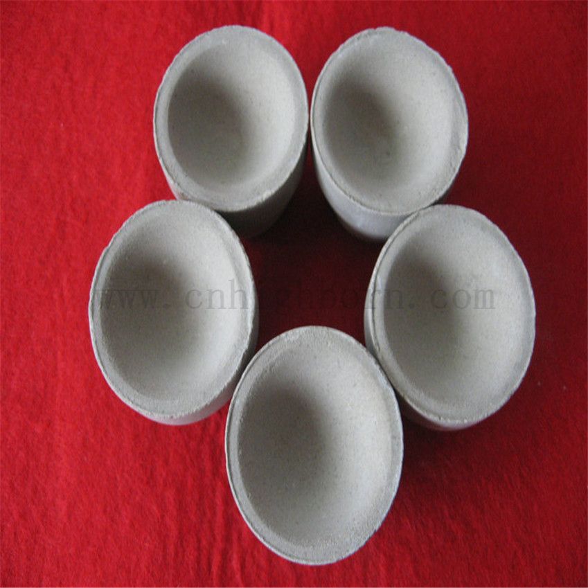 Индивидуальный рефрактерный MGO Fire Assay Ceramic Crucible для таяния Glod