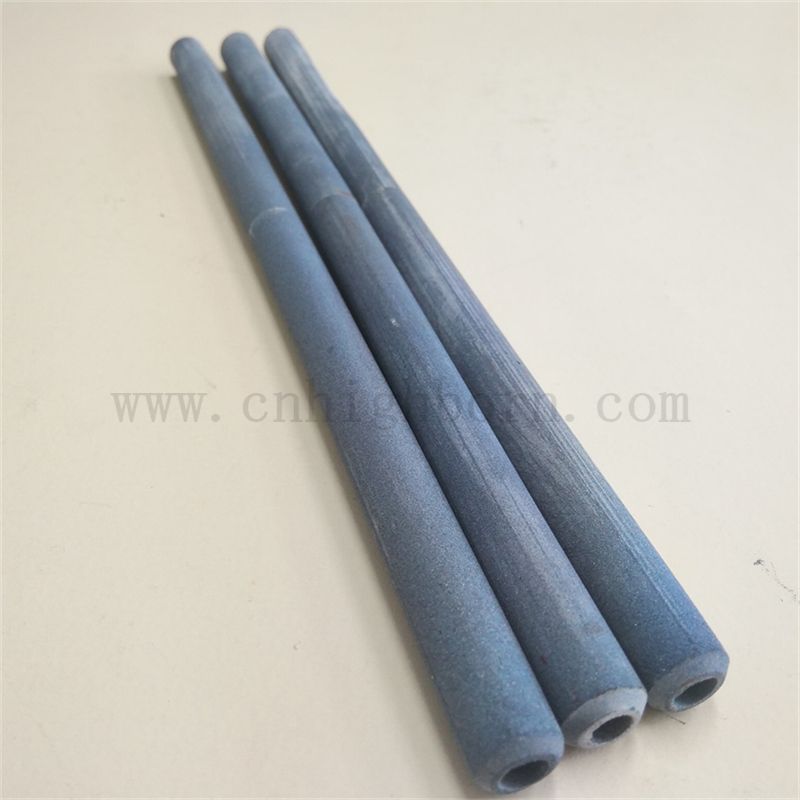 Изолятор кремниевая карбидная трубка индивидуальная реакция, спекающая керамическая труба SIC SIC