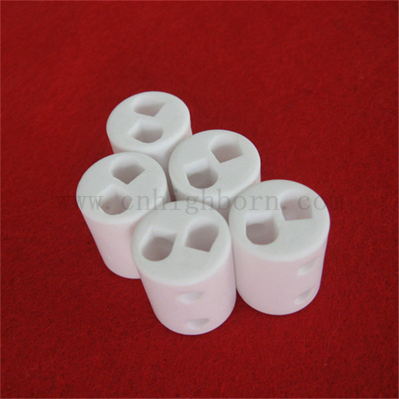 Нерегулярное глиноземное цилиндр индивидуально Al2O3 Керамическая стержня специальная трубка