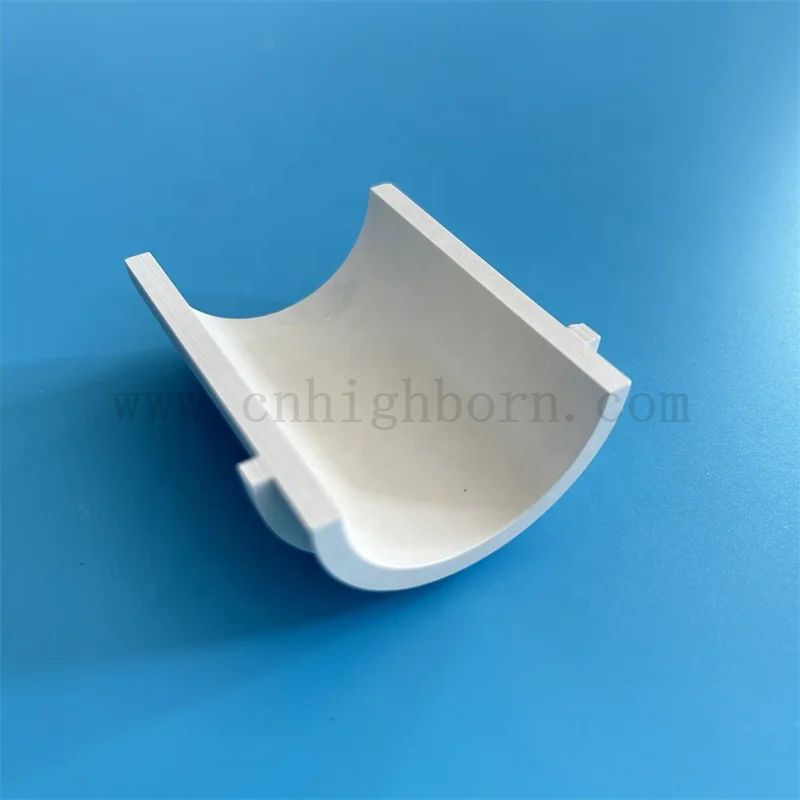 Изолятор бор нитрид нерегулярная часть Высокая теплопроводность BN Ceramic Half Tube/Tipe