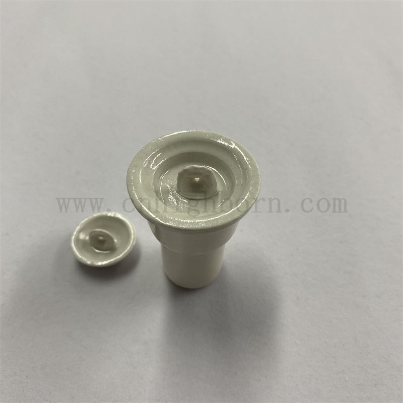 Al2O3 Фарфоровый двойной слой тиран для углеродного анализа глиноземной керамической горшок