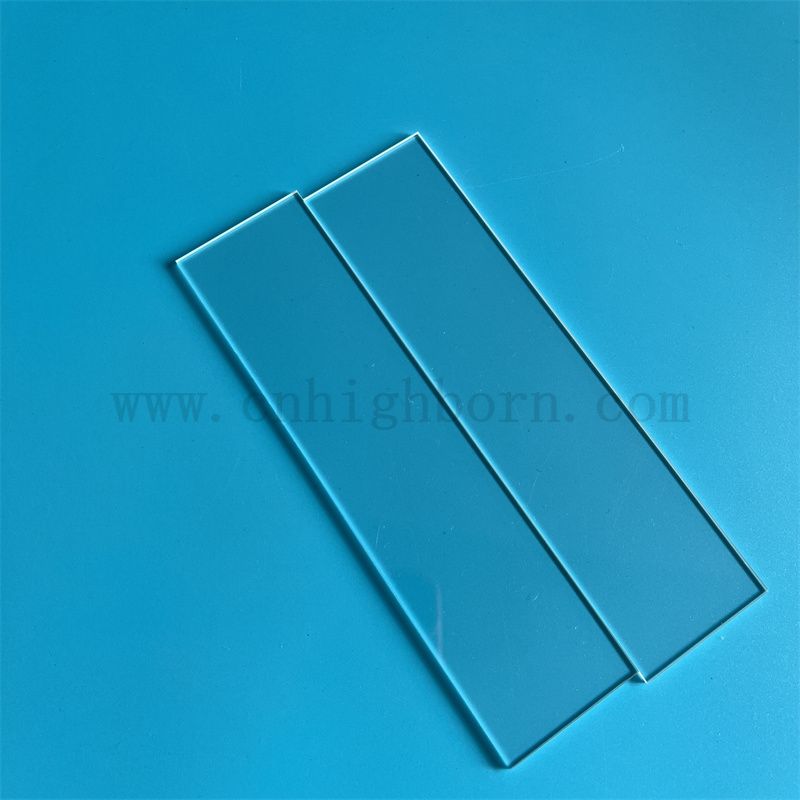 Высокая чистота прямоугольник прозрачная полированная стеклянная панель кремнезема для ультрафиолета