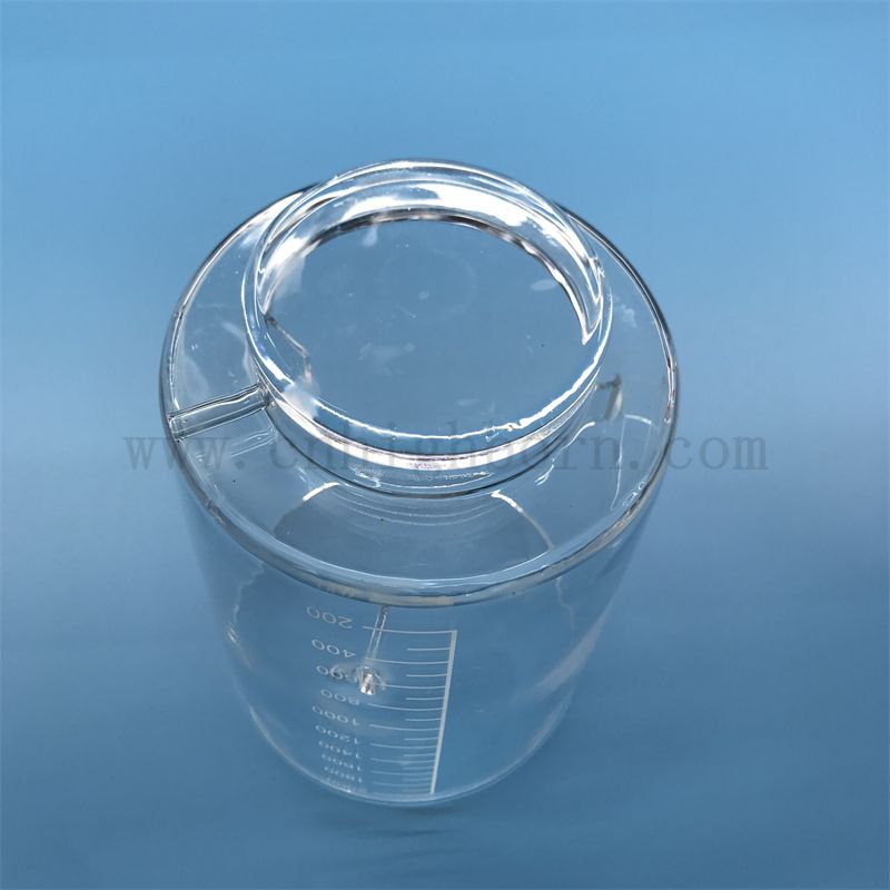  Индивидуальная формовая теплостойкость Прозрачный кремный кварцевый сосуд