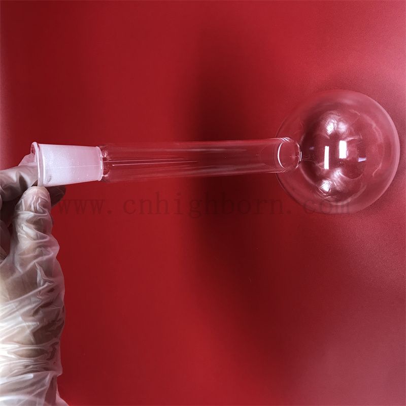 Прозрачная длинная шейная стеклян