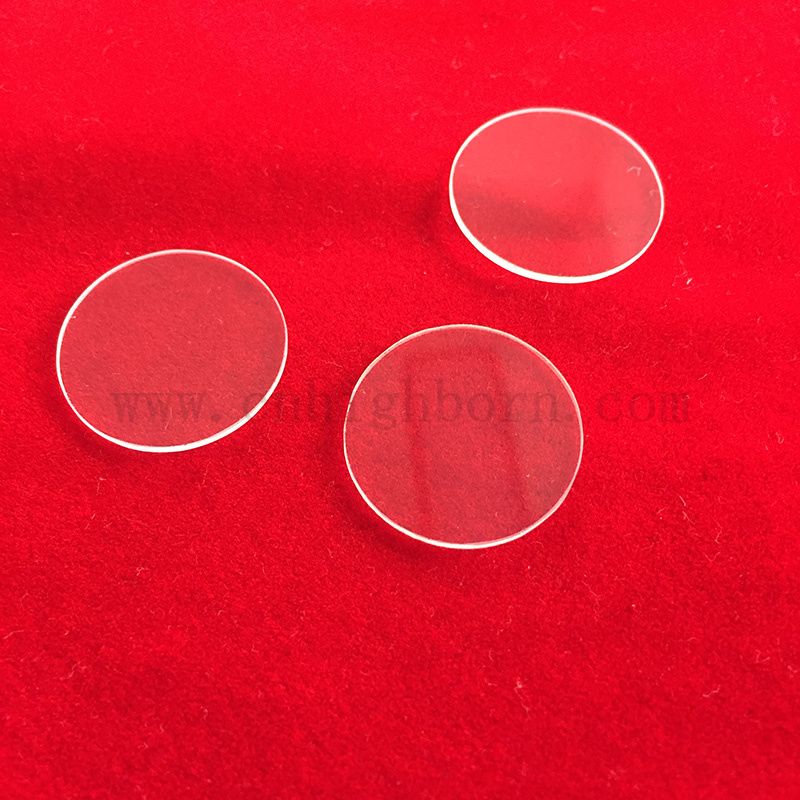 Индивидуальный прозрачный круглый теплостойкий, платечный стеклянный диск кремнезема