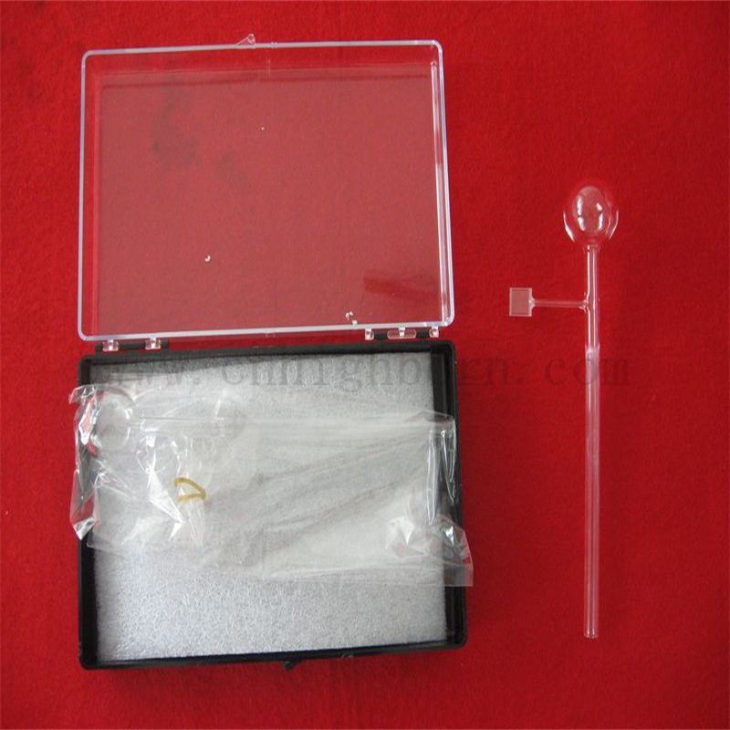 Лабораторная кварцевая ячейка 2 стороны прозрачная стеклянная кювета для спектрофотометра