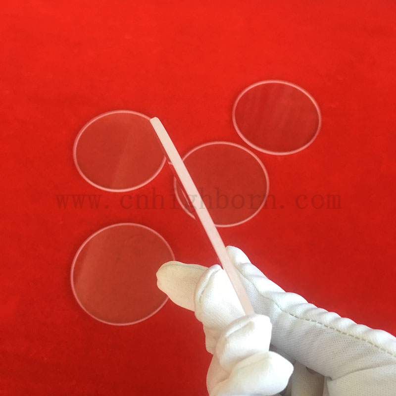 Круглый прозрачный кремный кварцевый стеклянный диск для окна теплового наблюдения