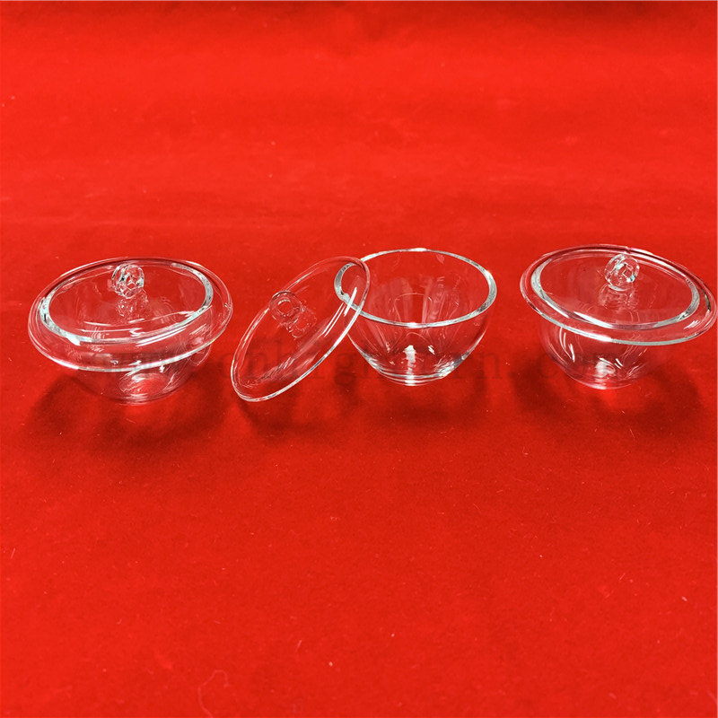 Индивидуальный прозрачный слитый кремный кварцевый стеклянный тиг с крышкой
