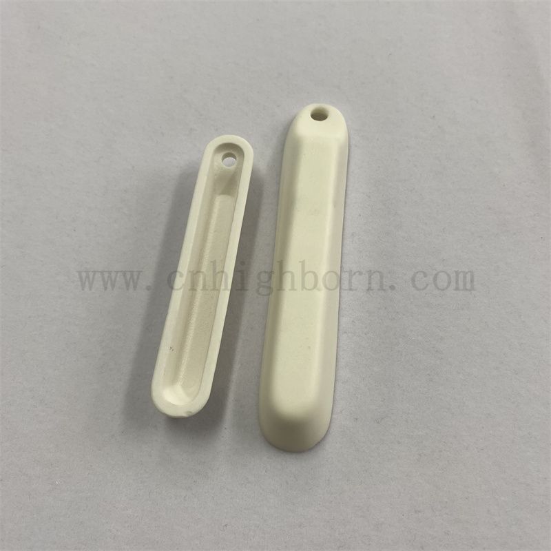 Керамический тиг с высокой температурой Al2O3 Керамическая фарфоровая лодка с высокой чистотой глинотой с отверстием