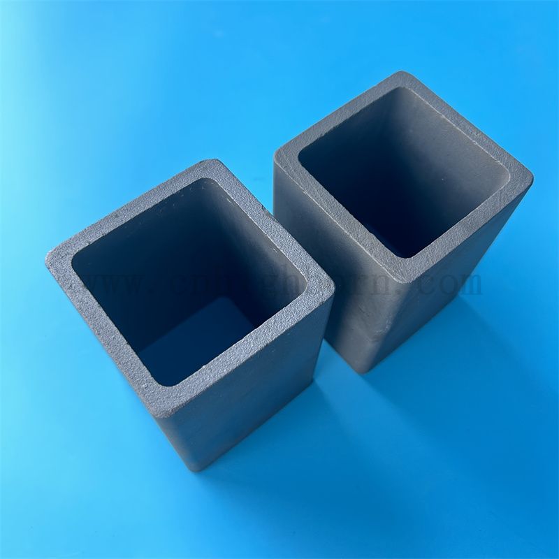 Изолятор кремниевой квадратная трубка Высокая твердость реакция спекания керамической трубы SIC SIC