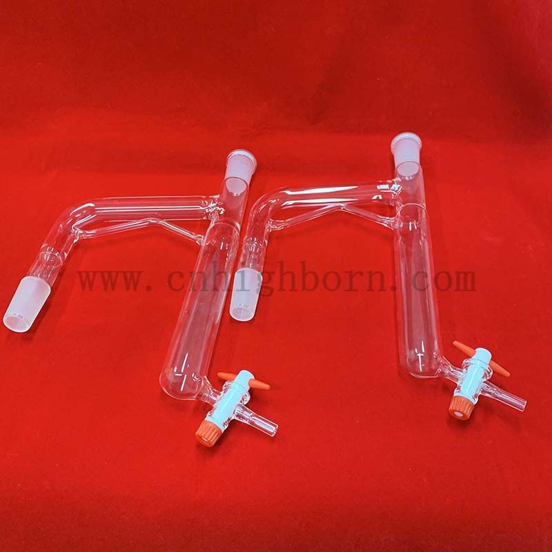 Прозрачная индивидуальная форма с плавленого кварцевого стеклянного лабораторного инструмента