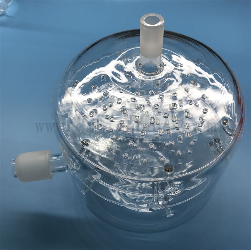 Глубоко обработанная индивидуальная теплостойкость прозрачный кварцевый стеклянный реактор