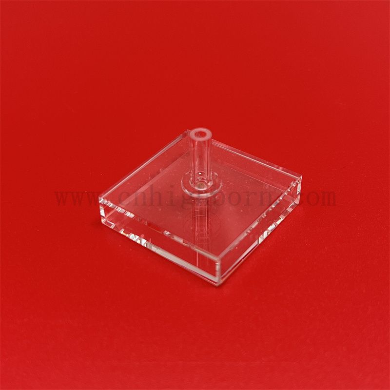 Кварцевая кювета с высокой температурой, устойчивая к оптическому прибору кубическое спектрофотометр