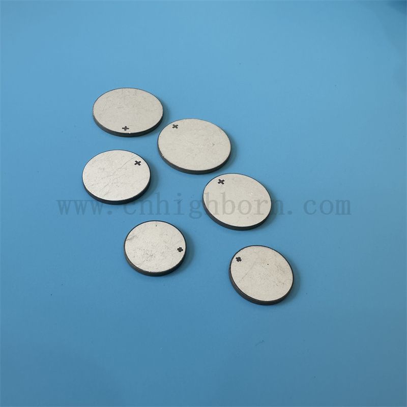 Пьезоэлектрическая керамическая ультразвуковая красота пластина двусторонняя керамическая диск с электродом