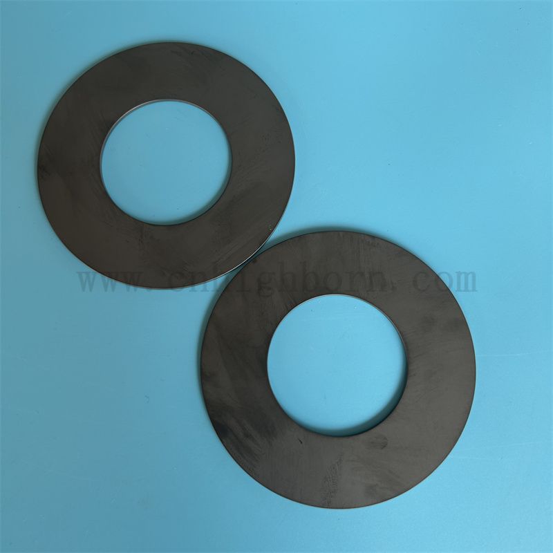 Изолятор черный кремниевый керамический кольцо с устойчивой к износостойкой пластин 