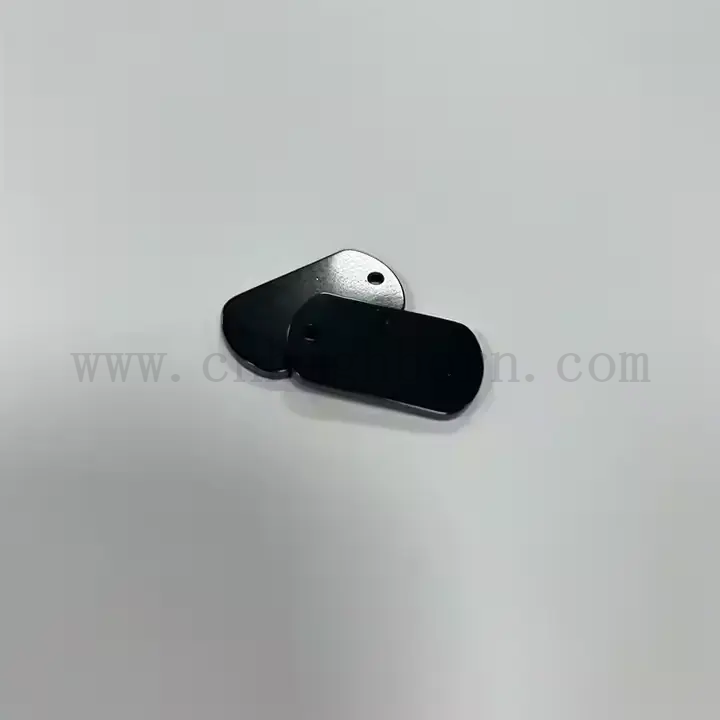 Индивидуальная черная цирконная тарелка полированная керамическая кусок Zro2