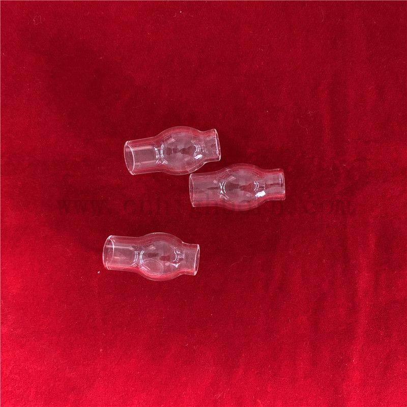  Теплостойкость индивидуальная форма с прозрачной плавленой кремной кварцевой лабораторной посудой