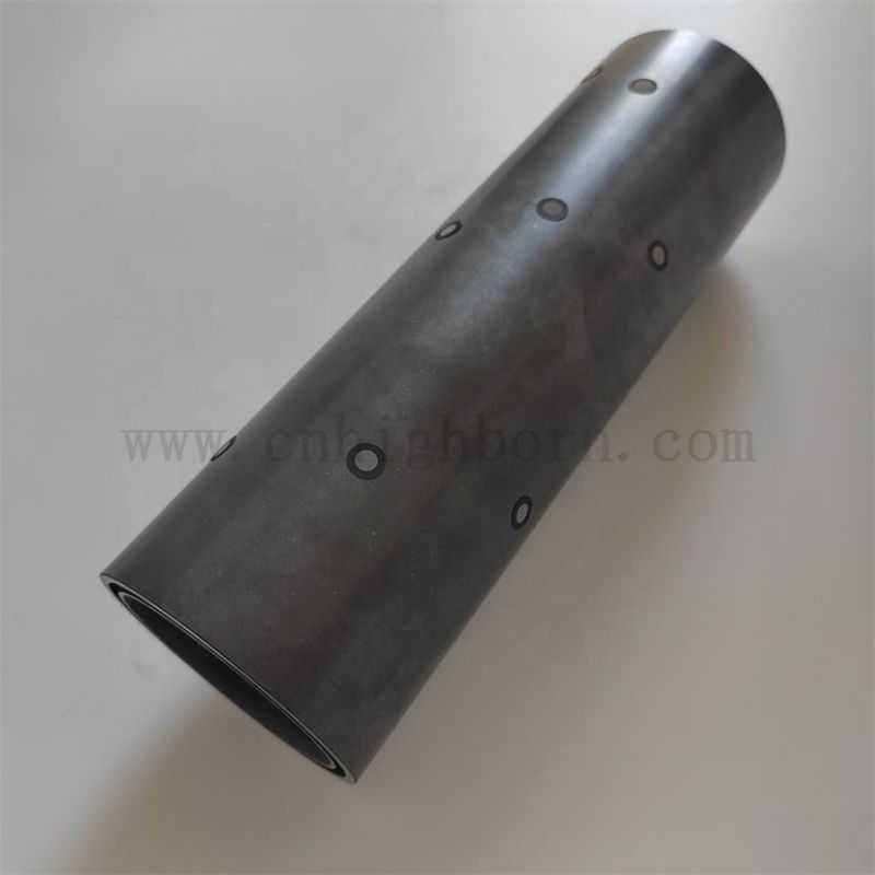 Индивидуальные высокотемпературные кремниевые карбид Ceramic Tube Dust Accessories для промышленной печи