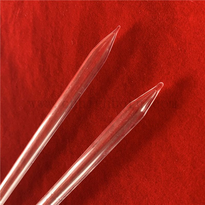 Теплостойкость прозрачная высокомерная кварцевая трубка из кремнезема со стеклянной трубкой с точками с концами