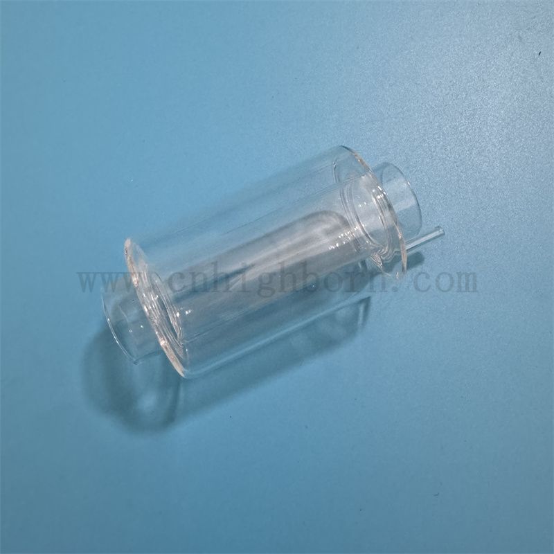 Тепло и коррозионная индивидуальная двойная прозрачная стеклянная трубка кварцевой