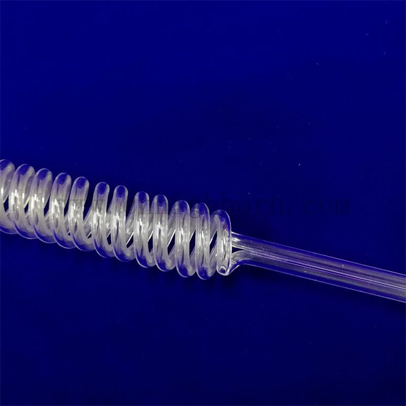 Прозрачная индивидуальная спиральная спиральная спиральная трубка из кремни