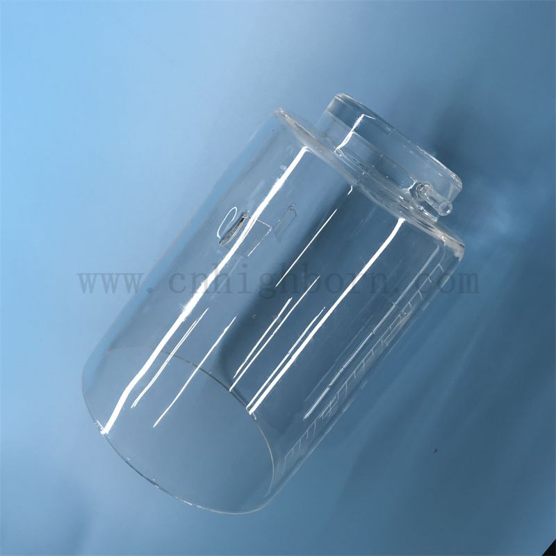  Индивидуальная формовая теплостойкость Прозрачный кремный кварцевый сосуд