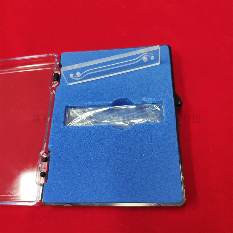 Высокая точная флуоресцентная чистая кварцевая стеклянная кювета для лабораторной посуды