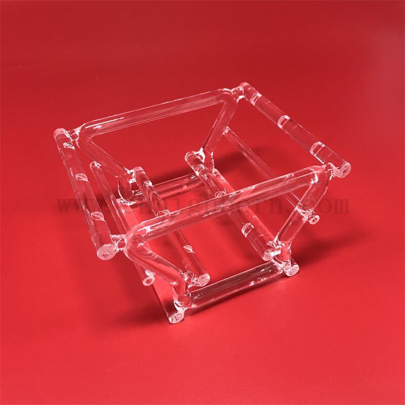 Индивидуальная прозрачная термостойкая стеклянная лодка из кварцевого кремнезема