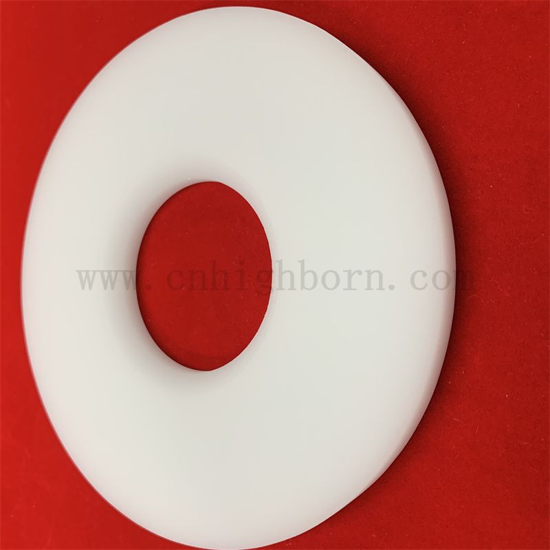 Коррозионная стойкость непрозрачное кремневое кольцо молочное белое кварцевое стекло фланце