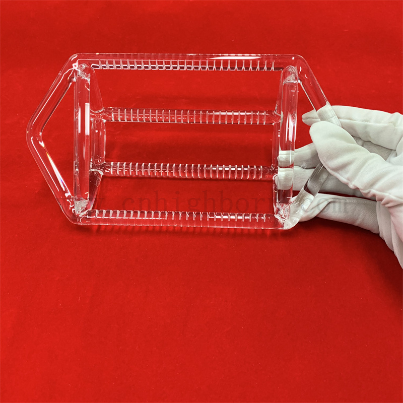 прозрачная кварцевая лодка