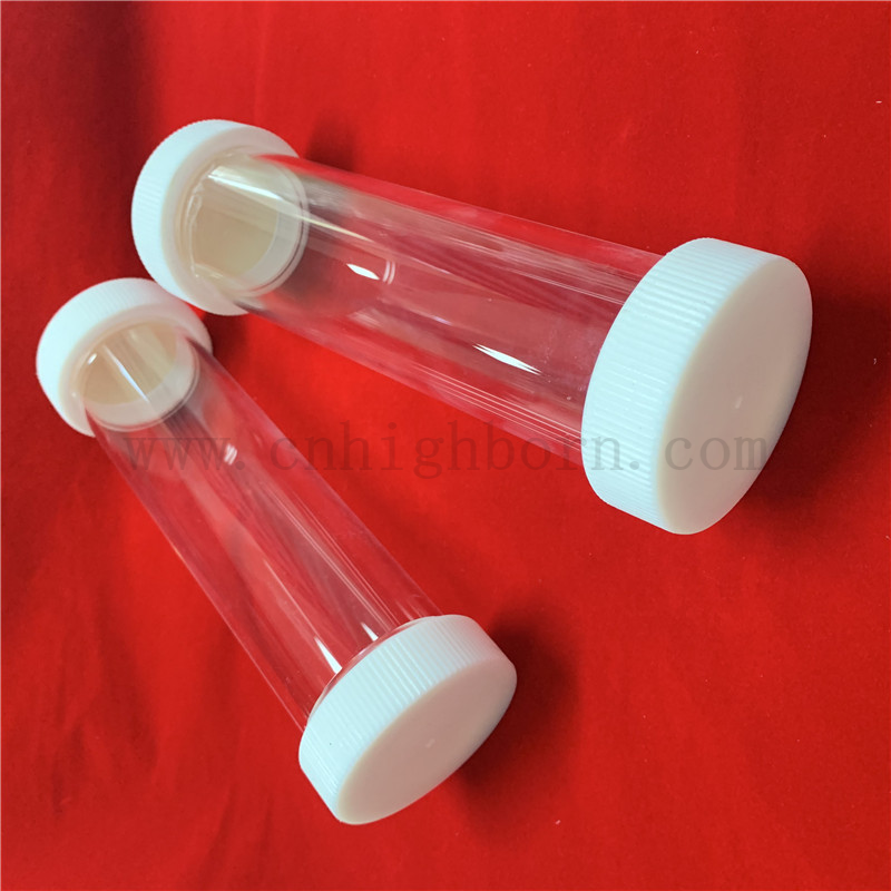 Прозрачная пробирная стеклянная трубка из кварцевого кремни