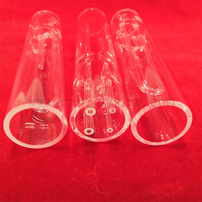 Индивидуальная термостойкая прозрачная кварцевая стеклянная труба прозрачная прозрачная труба из кремнезема