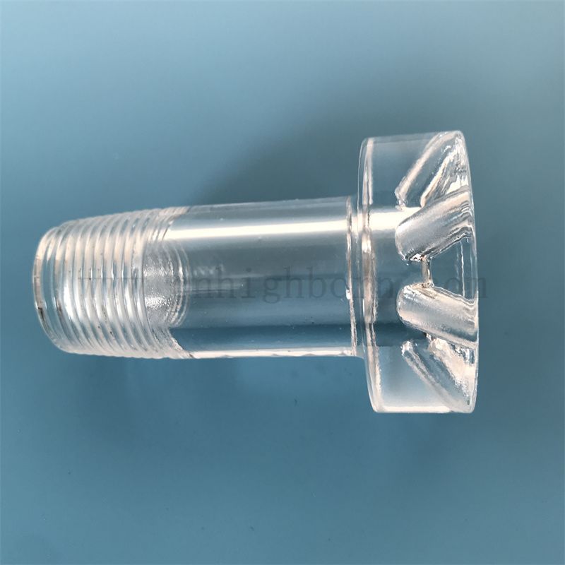 Индивидуальная стеклянная посуда прозрачная коррозионная коррозионная хрустальная кварцевая трубка