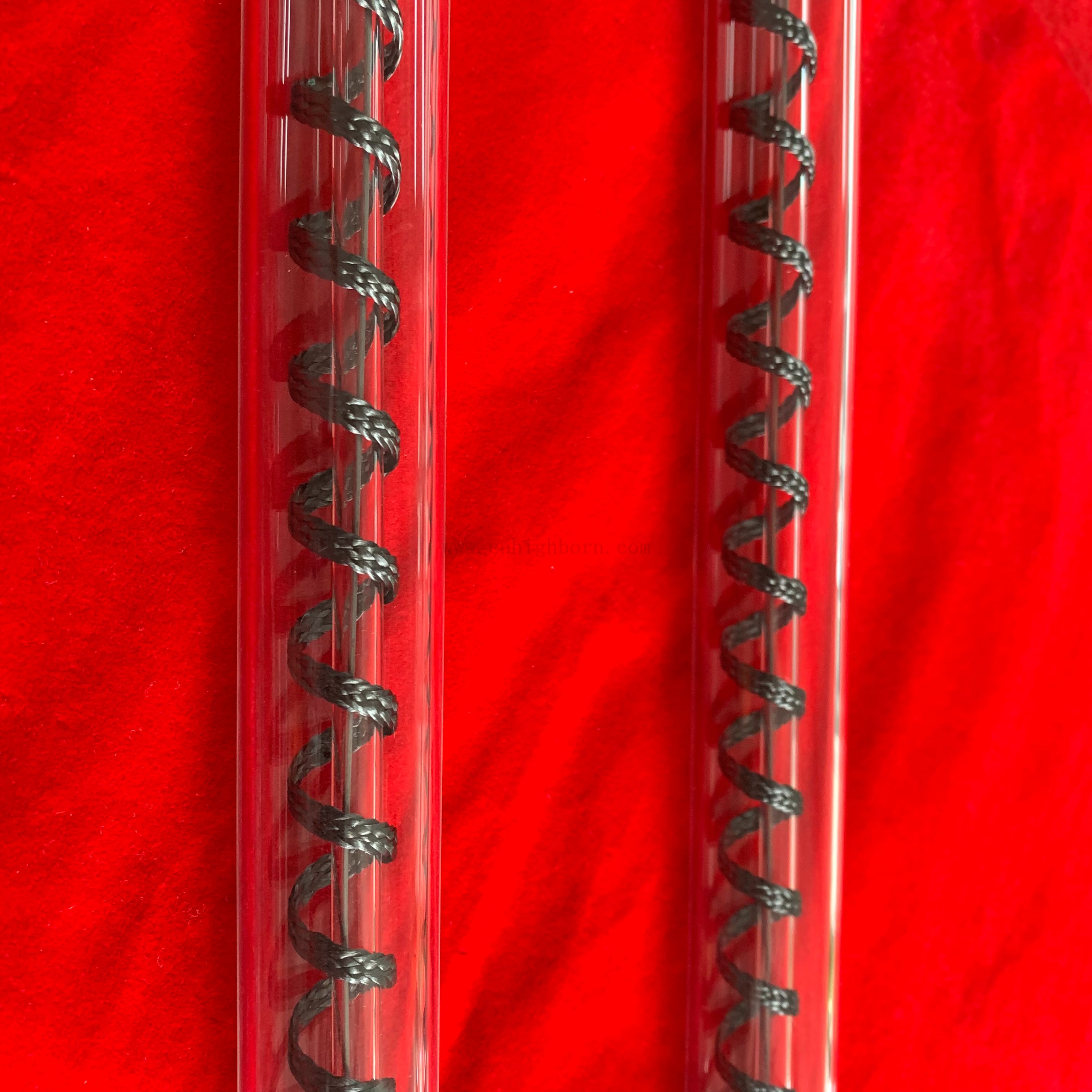 Заводская подача высокотемпературной нагревательной стеклянной трубки с полосой нагревателя