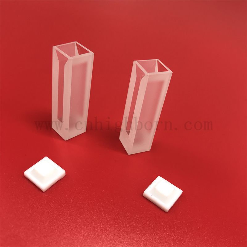 Лабораторный прибор высокий трансмиссия оптическая стеклянная ячейка УФ -кварцевая кювета