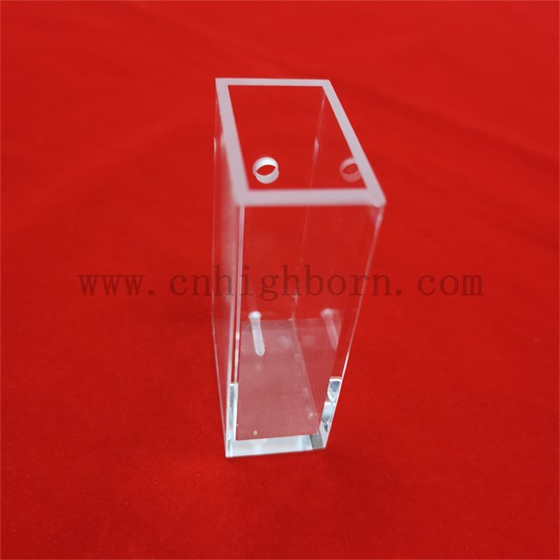 Лабораторный спектрометр прозрачный большой ячейка ультрафиолетового ультрафиолета 10 мм длина Quartz Стеклянная кювета оптическая стеклянная кювета