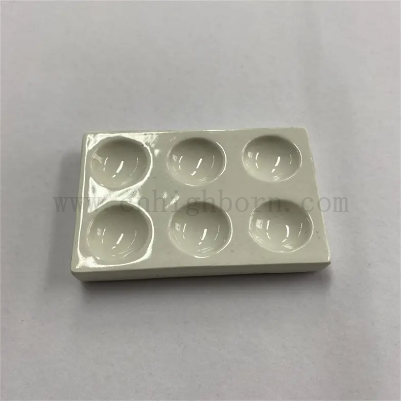 Индивидуальная глазурованная квадратная лабораторная фарфоровая керамическая летучая блюда