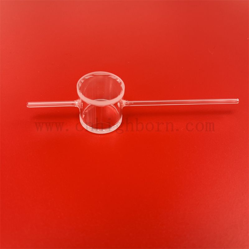 Лабораторная кварцевая стеклянная газовая камера Кюветы Цилиндрический поток через клетку для атомного магнитометра