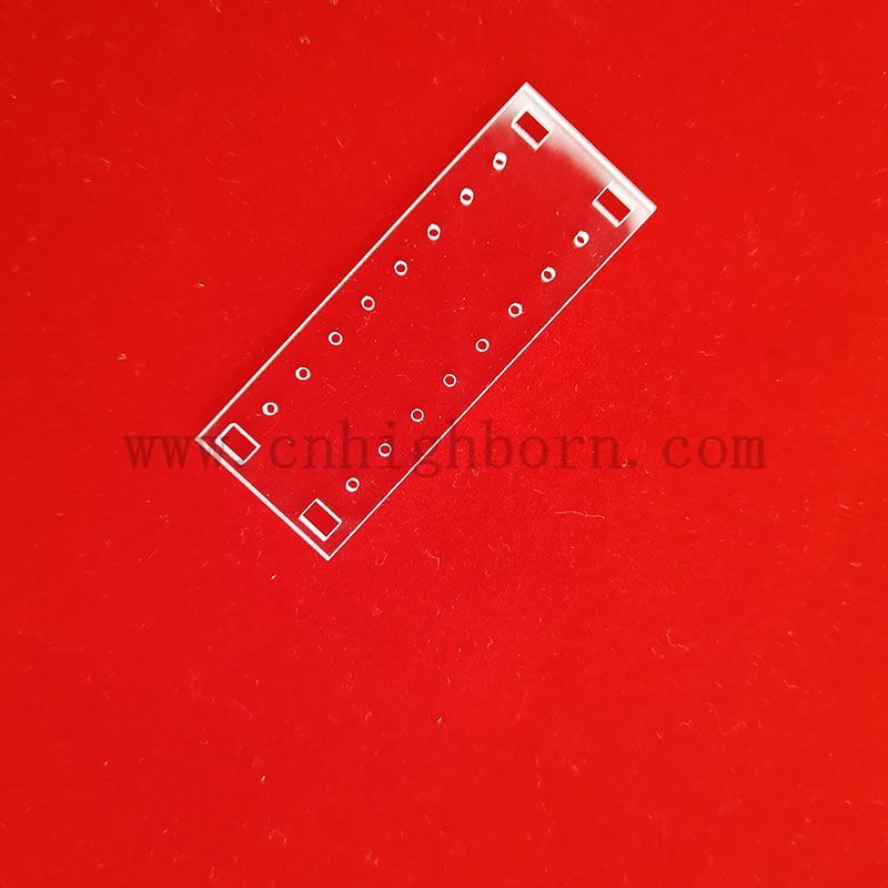 Кварцевые слайды с отверстиями