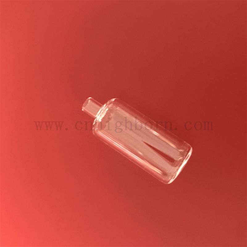 Высокая температурная устойчивость глубокой процесс прозрачная кварцевая стеклянная трубка