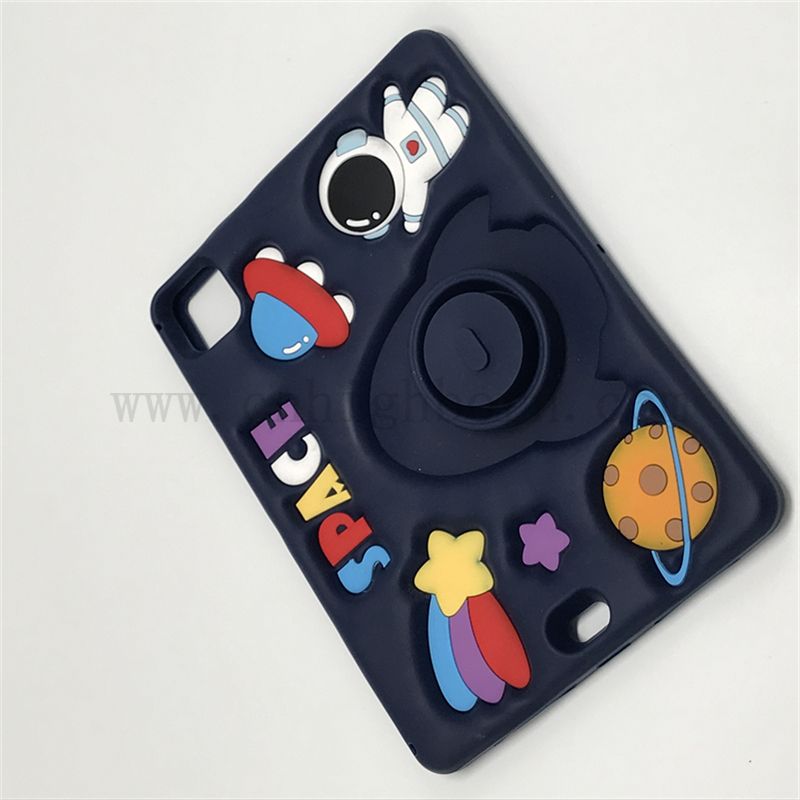 Заводская оптовая 3D Силиконовая резиновая резина Симпатичная мультипликационная таблетка защитная крышка для iPad Силиконовый резиновый резин