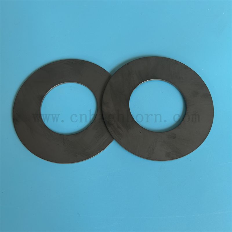 Изолятор черный кремниевый керамический кольцо с устойчивой к износостойкой пластин 