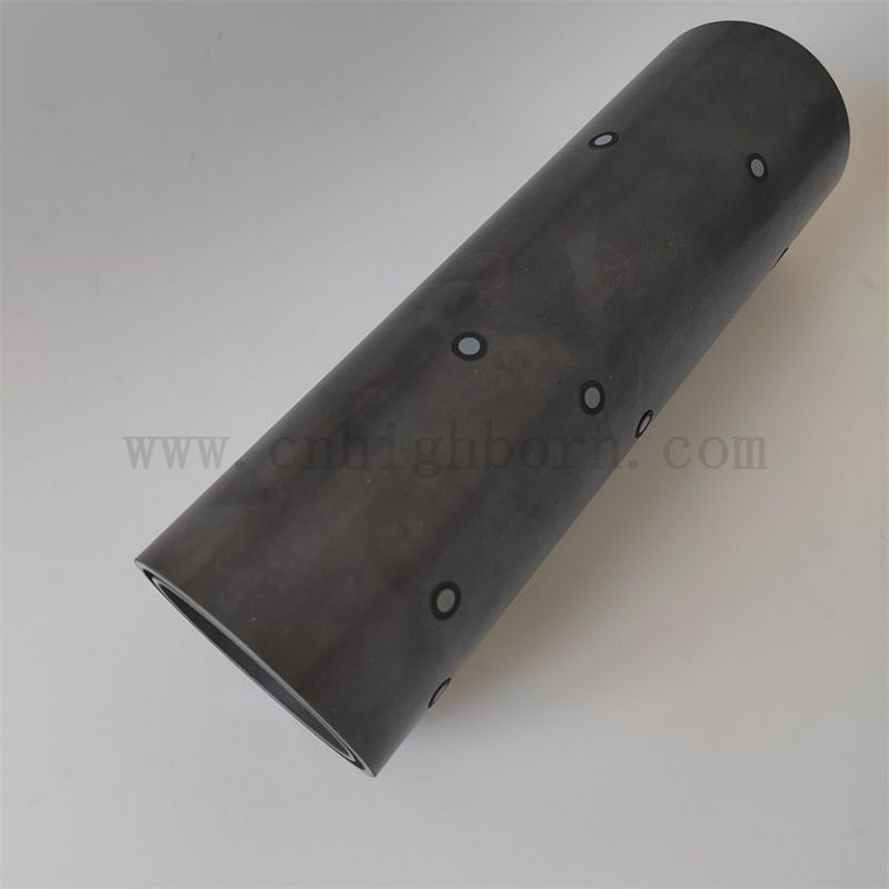 Индивидуальные высокотемпературные кремниевые карбид Ceramic Tube Dust Accessories для промышленной печи
