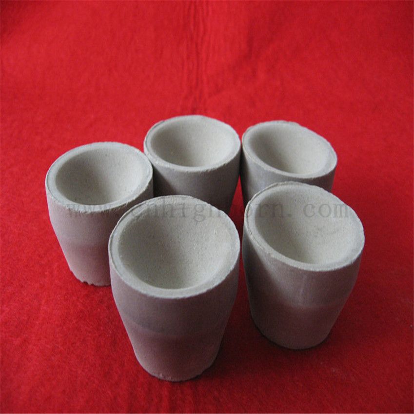 Индивидуальный рефрактерный MGO Fire Assay Ceramic Crucible для таяния Glod