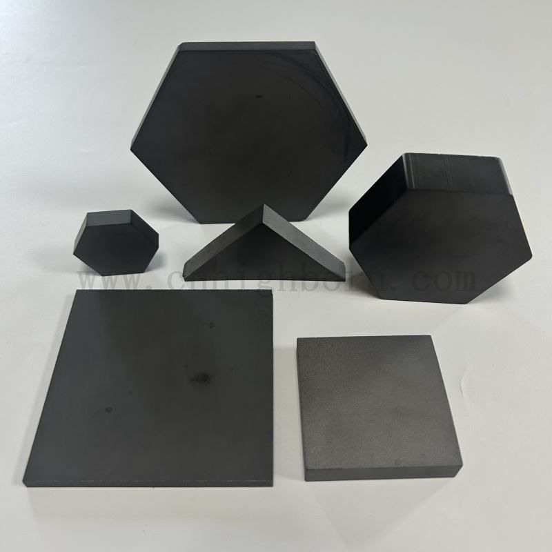 Индивидуальная высокая твердость карбида карбида шестиугольной защиты B4C Керамическая пластина