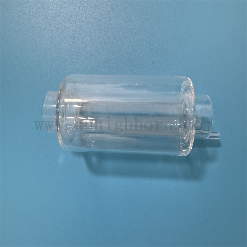 Тепло и коррозионная индивидуальная двойная прозрачная стеклянная трубка кварцевой