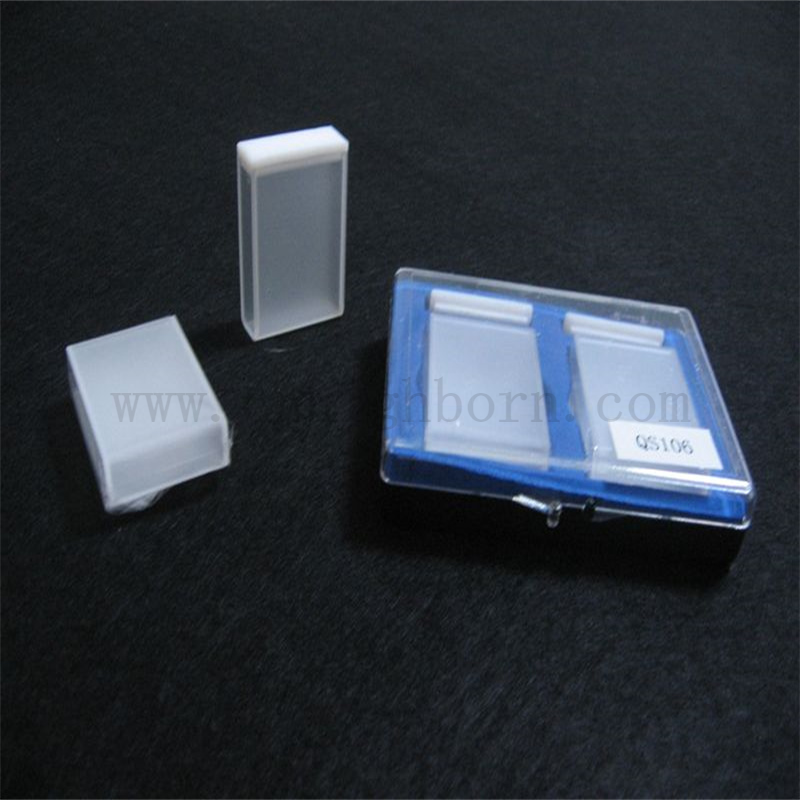 Высокая точность 2 стороны прозрачная или склеиваемая стандартная кварцевая клеточная клетка Кварцевая клетка с длиной легкого пути 30 мм