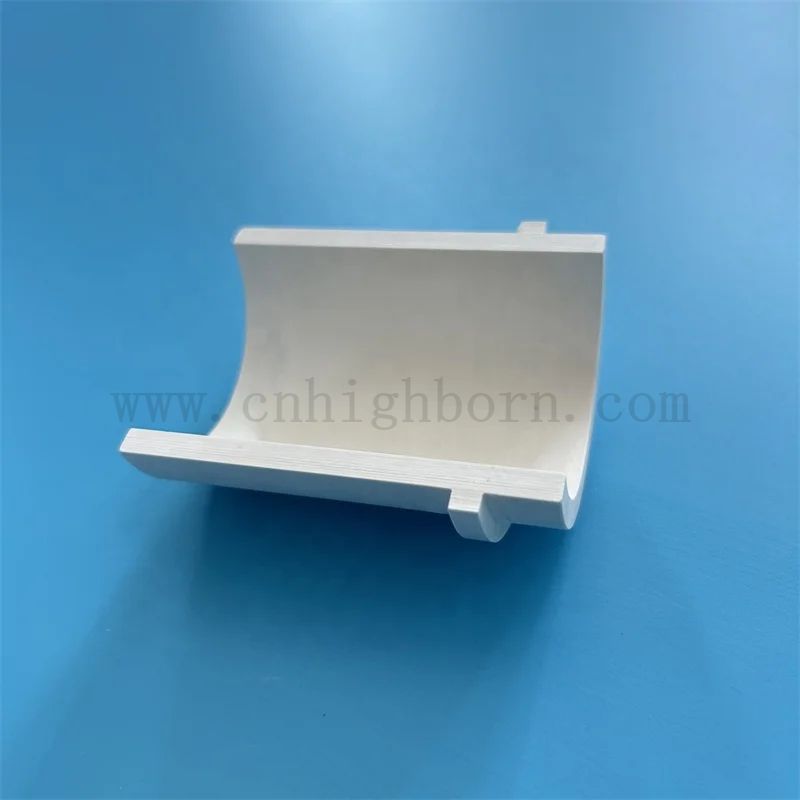 Изолятор бор нитрид нерегулярная часть Высокая теплопроводность BN Ceramic Half Tube/Tipe